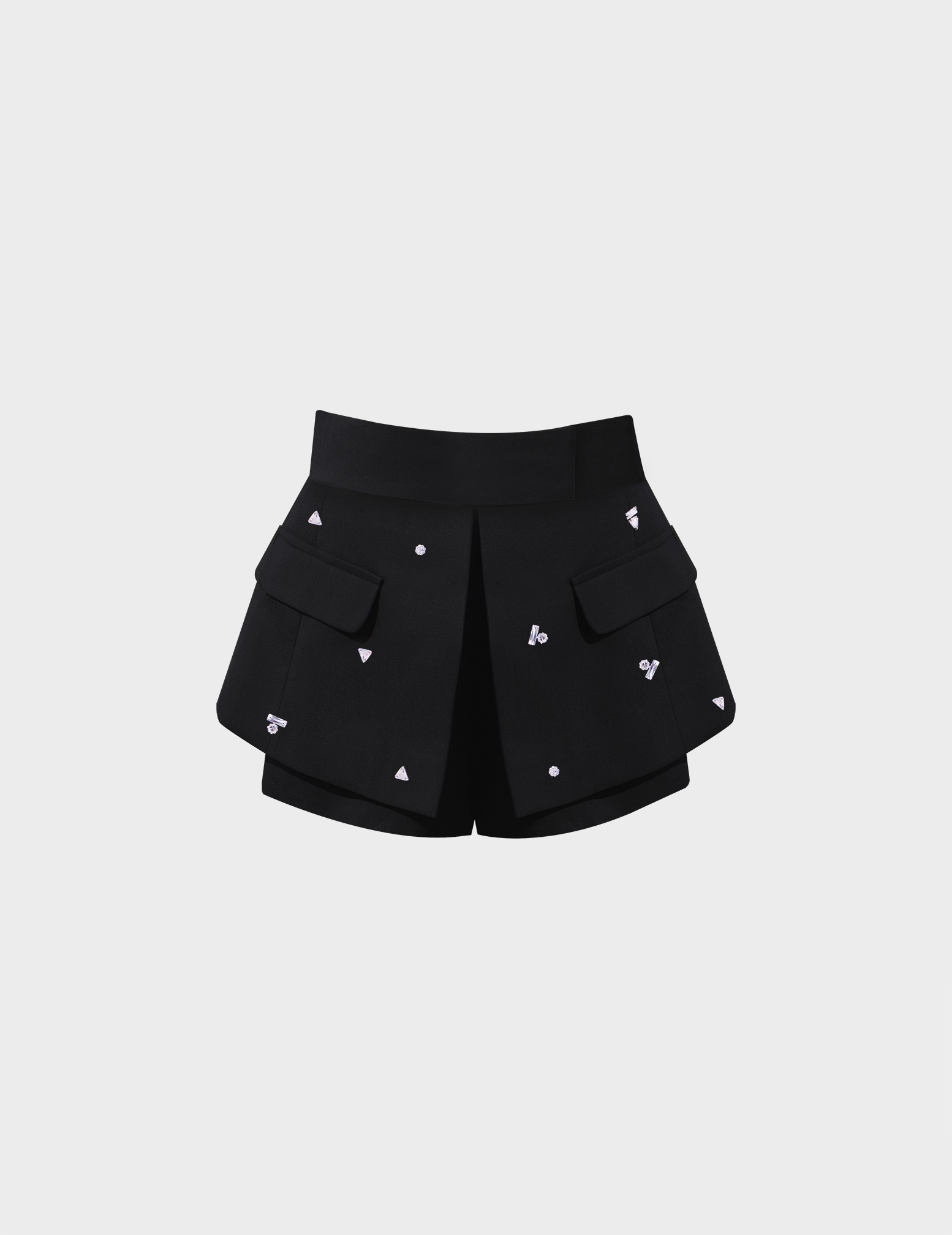 Embellished Belted Skort